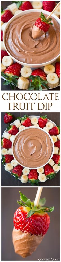 Chocolate Fruit Dip - I like chocolate dips.