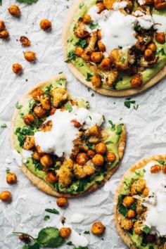 Roasted Veggie Pita with Avocado Dip (use vegan yogurt) | In need of a detox? Get your Teatox on with 10% off using our discount code Pinterest10 on https://www.skinnymetea.com.au X #vegan #recipe #vegetarian #healthy #recipes
