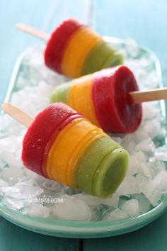 Frozen Fruit Popsicles
