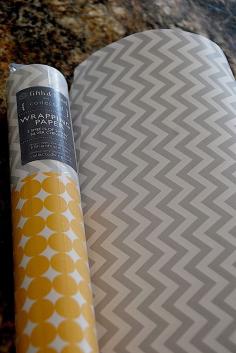 Kitchen Remodel Project — DIY Kitchen Cabinet Update with Wrapping Paper!