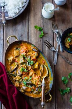 Curried Roasted Eggplant with Smoked Cardamom & Coconut Milk via The Bojon Gourmet #vegetarian #vegan #recipe Indian (inspired) recipe