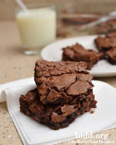 double chocolate brownies, tho I'd use semisweet dark chocolate chips LOL