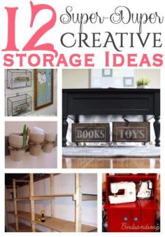 Shi's Garage Storage Shelves; 12 Super Duper Creative Storage Ideas that get you out of that rut and help with your storage needs...in a super duper creative way!