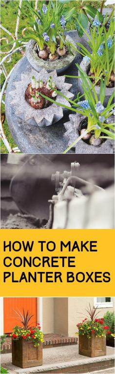 How to Make Concrete Planter Boxes