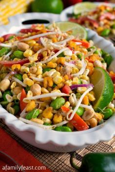 Thai Corn Salad - A use for mung beans!