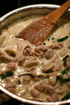 Best Recipe ~ Mushroom garlic butter sauce - would be good with cooked chicken in it. Would make a very tasty easy meal!  #comfort food