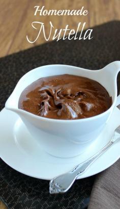 Homemade Nutella (chocolate hazelnut spread)