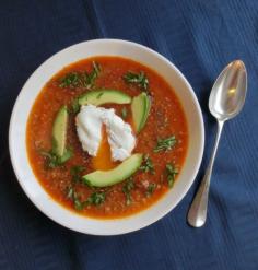Quinoa soup. Filling and healthy for these cold months.