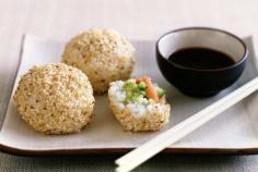 Salmon Avocado Rice Balls It's like a sushi ball. You can add so many different things.