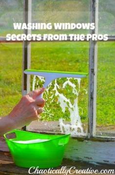 window washing secrets ... Dawn dish soap!