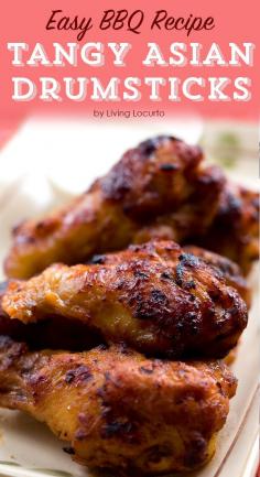 
                    
                        Tangy Asian Grilled Drumsticks. Pair with rice, some grilled pineapples and you just can't beat this easy barbecue chicken recipe! Perfect for a backyard BBQ party.
                    
                