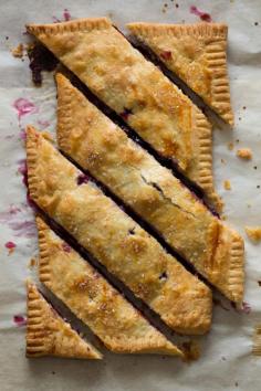 Blueberry Slab Pie. #food #blueberries #pies #summer