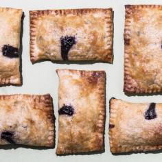 Blueberry lemon hand pies.  It may not seem like very much filling, but these handheld pastries deliver the perfect filling-to-crust ratio (and if you overstuff the dough, they’ll be impossible to seal).