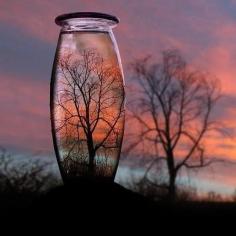 Make Unique Photos of a Sunset with a Bottle or Glass - News - AmazingPlaces.com