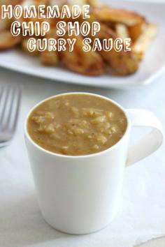 Homemade chip shop curry sauce! Fish and chips are just not the same without it.