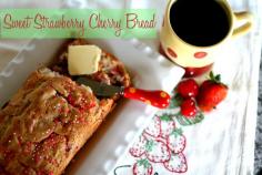 Strawberry bread recipe - I wonder if I can do the same with blueberries (tons of that)