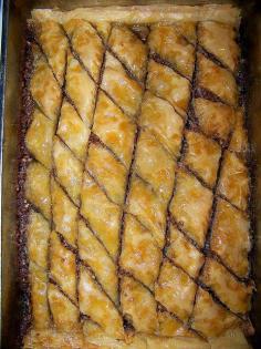 Baklava with Nuts  Honey #recipe