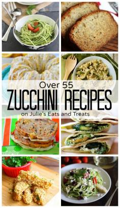 Over 55 Zucchini Recipes from zucchini cake to zucchini lasagna, zucchini is one of the most versatile summer vegetables! Not All are GF but many are to can  be!