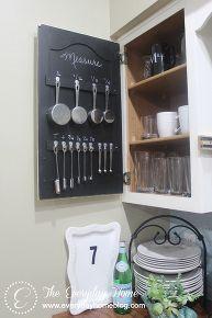 Small House Solutions - Cute for measuring cups. Also like the built in storage on this site.