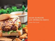 
                    
                        Asian Burgers with Sriracha Mayo
                    
                