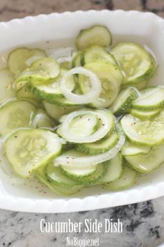 Old Fashioned Cucumber Side Dish