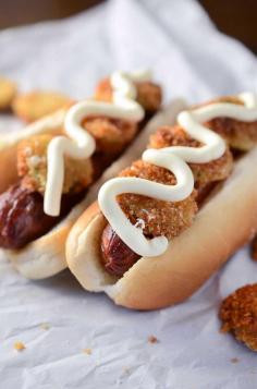 
                    
                        Jalapeno Popper Hot Dogs- All beef hot dog topped with golden fried jalapenos and cream cheese.
                    
                
