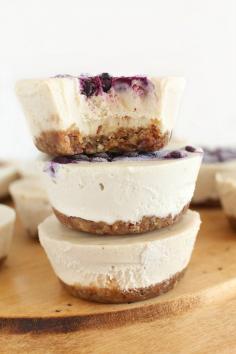 
                    
                        These Easy Vegan Cheesecakes Only Require Seven Ingredients #food trendhunter.com
                    
                