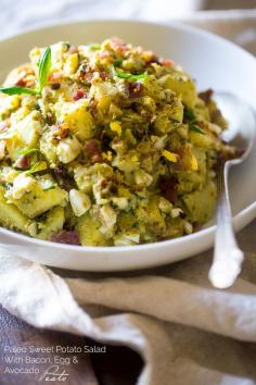 Can't wait to make this! Sweet Potato Salad with Avocado Pesto + Healthy Side Dishes {Paleo + Super Simple}
