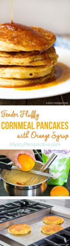 
                    
                        You will love these Cornmeal Pancakes with Orange Syrup on ASpicyPerspective... #breakfast #pancakes
                    
                