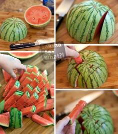 Cutting a Watermelon - قطع البطيخ بسرعة