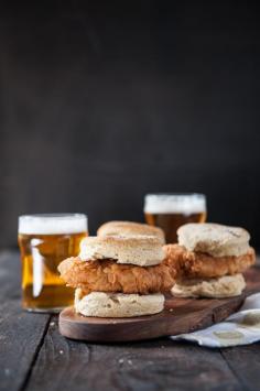 
                    
                        Hot Beer Fried Chicken and Pepper Biscuits
                    
                