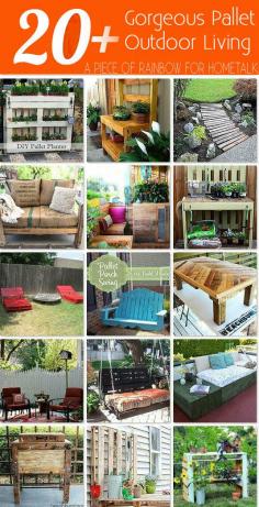 gorgeous pallet outdoor living