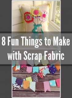 8 Fun Things to Make with Scrap Fabric - bunting banner