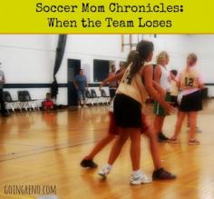 
                    
                        Soccer Mom Chronicles: When the team loses--by a lot, and all the time.
                    
                