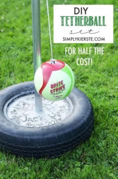 
                    
                        Backyard fun:  Make your own DIY Tetherball set for half the cost! | simplykierste.com
                    
                