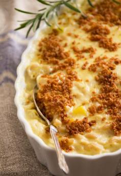 Macaroni & Cheese w/ Butternut Squash -- Yummy!!  I think I may need to make a special run to the store right now...  
                                        