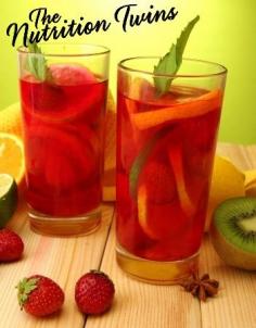 Spring Lemonade -Strawberry Kiwi Lemonade Flush - Nutrition Twins