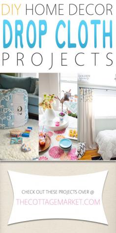 
                    
                        DIY Home Decor Drop Cloth Projects - The Cottage Market
                    
                