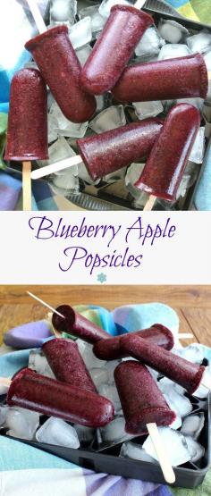 Blueberry Apple Popsicles Recipe | Vegan in the Freezer