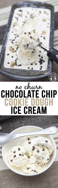 Chocolate Chip Cookie Dough Ice Cream Recipe