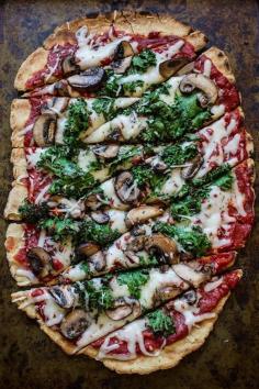 Gluten Free Vegan Pizza Crust #vegan #glutenfree