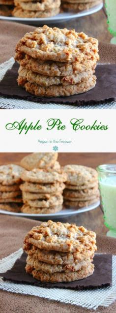 
                    
                        Apple Pie Cookies may just be the perfect treat. Grated fresh apple is blended with apple pie spices. Soft, sweet and chewy all in one little package.
                    
                