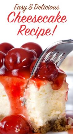 Enjoy an easy and delicious cherry cheesecake recipe that everyone will love!