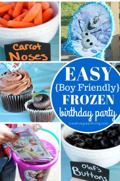Frozen birthday party ideas that are easy, realistic and super boy friendly, too!
