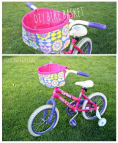 DIY Bike Basket - I need to make one of these for inside the wire basket on my bike so I can carry the dog!