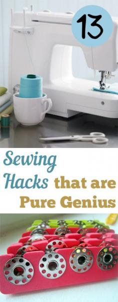 13 Sewing Hacks that are Pure Genius #sewing #sew