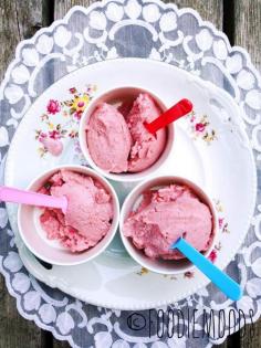 
                    
                        Strawberry ice cream with a hint of rhubarb
                    
                