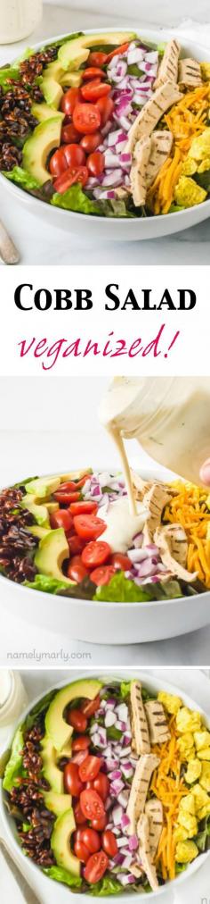 
                    
                        There's nothing like this Vegan Cobb Salad for a plant-based, healthy, summer meal. Don't fire up that oven...enjoy this delicious satisfying salad with creamy vegan dill ranch dressing instead!
                    
                