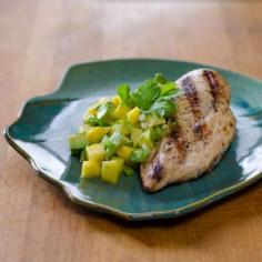 
                    
                        This paleo grilled chicken with avocado mango salsa is gluten free, grain free and dairy free. It's a perfect taste of summer. | cookeatpaleo.com
                    
                