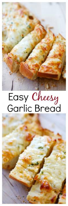 Dinner Recipes: Easy Cheesy Garlic Bread